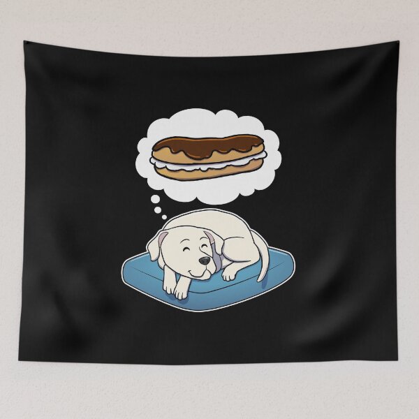 Item preview, Dogo Argentino dreaming about Eclairs designed and sold by DoggieDelights.