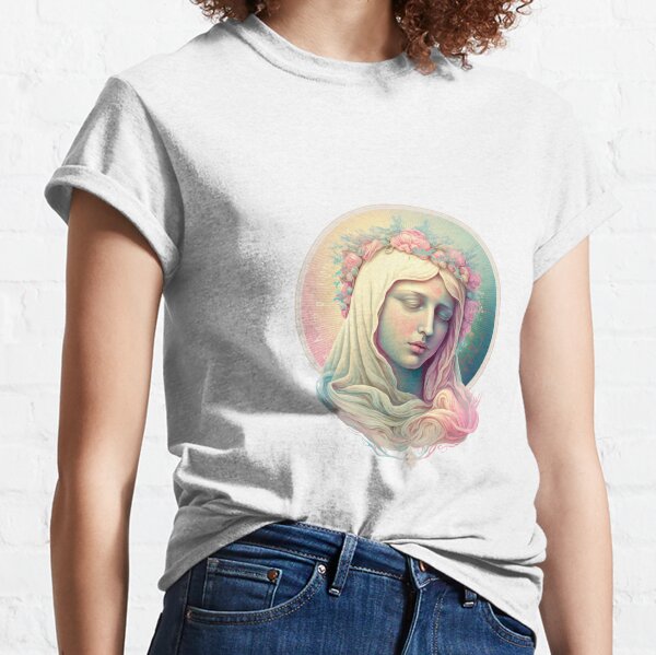Virgin Mary Pastel Classic T-Shirt