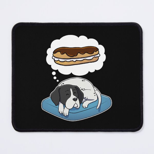 Item preview, English Pointer dreaming about Eclairs designed and sold by DoggieDelights.