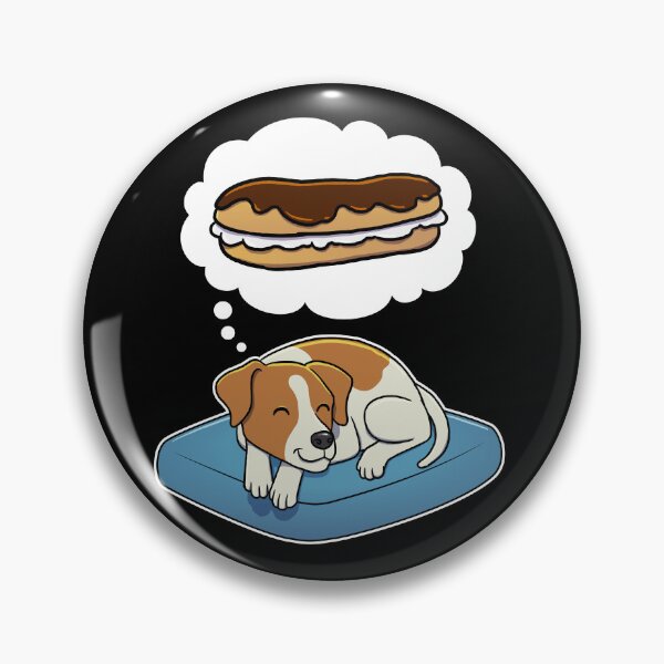 Item preview, Jack Russell Terrier dreaming about Eclairs designed and sold by DoggieDelights.