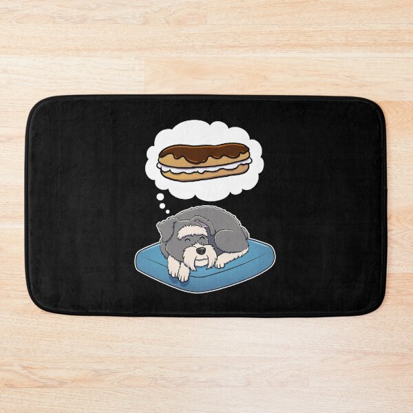 Item preview, Miniature Schnauzer dreaming about Eclairs designed and sold by DoggieDelights.