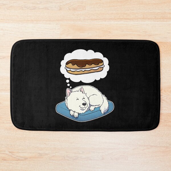 Item preview, Samoyed dreaming about Eclairs designed and sold by DoggieDelights.