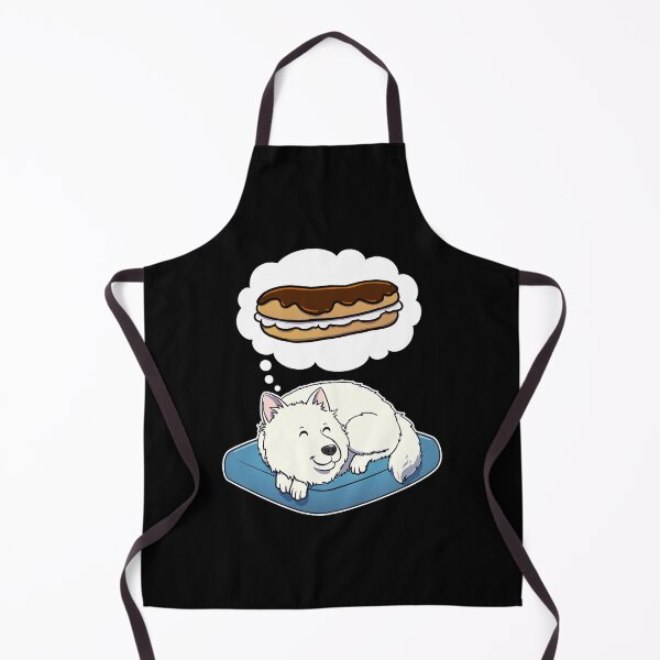 Item preview, Samoyed dreaming about Eclairs designed and sold by DoggieDelights.