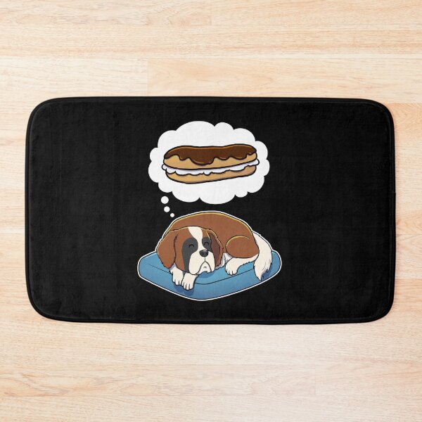 Item preview, St Bernard dreaming about Eclairs designed and sold by DoggieDelights.
