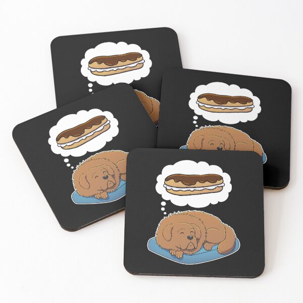 Item preview, Tibetan Mastiff dreaming about Eclairs designed and sold by DoggieDelights.