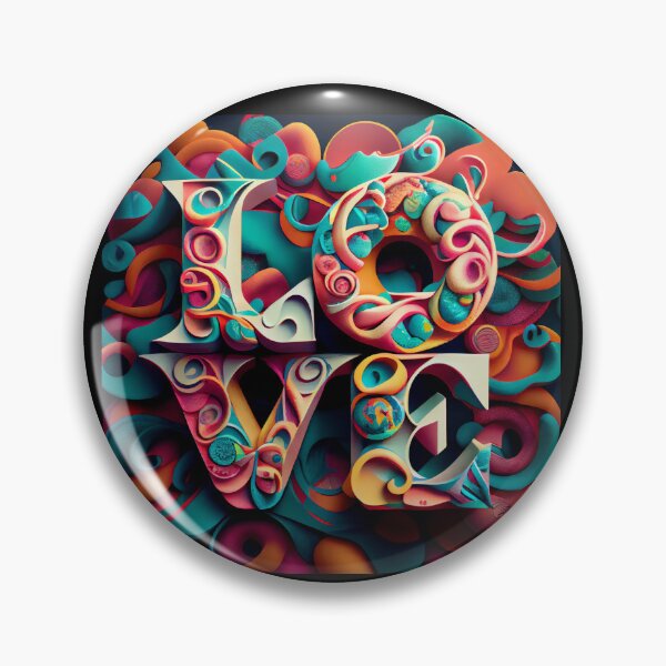 Item preview, Love, abstract art, psychedelic, trippy love for valentines designed and sold by GeoffBeattie.
