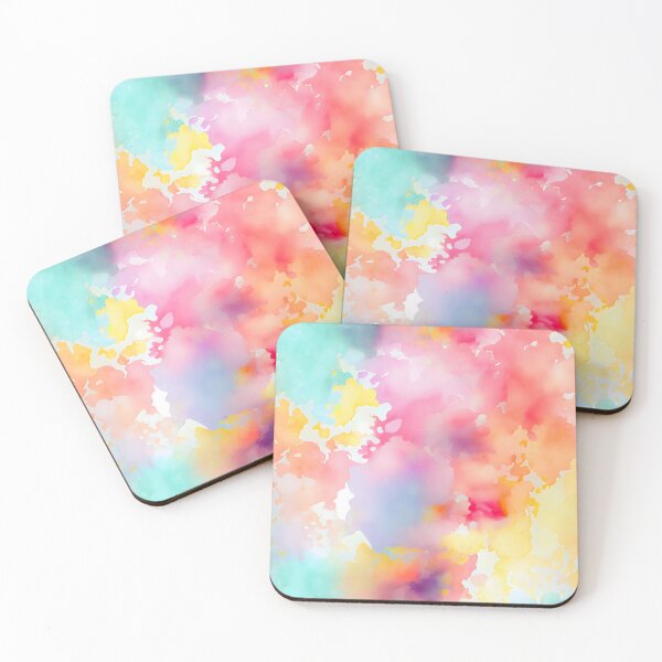Item preview, Pastel Ink Splash Rainbow Uplifting Spring Pattern Positive Vibes designed and sold by ClairesPatterns.