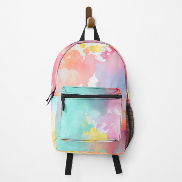 Item preview, Pastel Ink Splash Rainbow Uplifting Spring Pattern Positive Vibes designed and sold by ClairesPatterns.