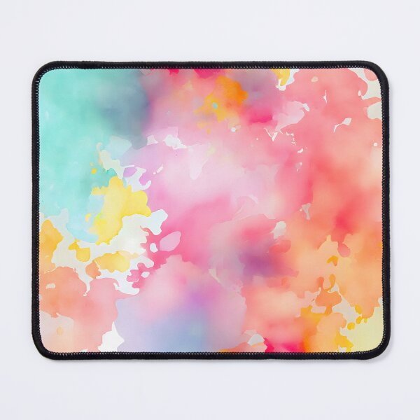Item preview, Pastel Ink Splash Rainbow Uplifting Spring Pattern Positive Vibes designed and sold by ClairesPatterns.