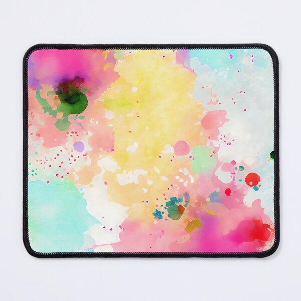 Item preview, Spring Pastel Ink Splash Rainbow Uplifting Pattern Positive Vibes designed and sold by ClairesPatterns.