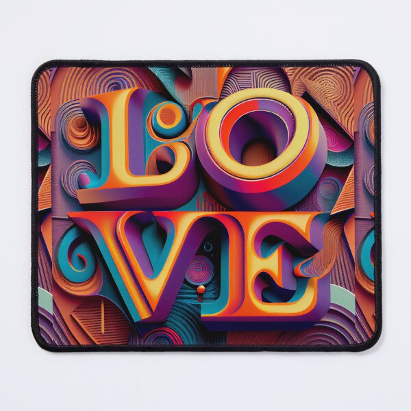 Item preview, LOVE a Love, abstract, psychedelic, contemporary, trippy love for valentines designed and sold by GeoffBeattie.