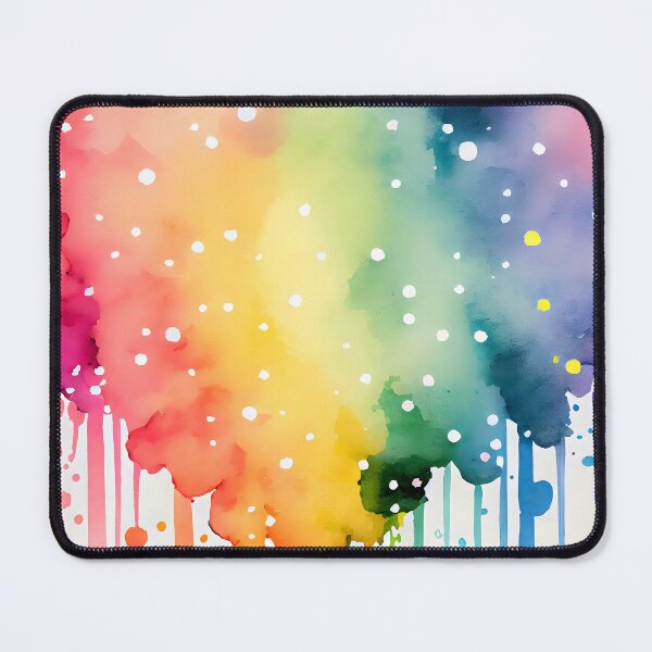 Item preview, Rainbow Ink Splash Uplifting Pattern Positive Vibes Happy Joyful Self Love Feel Good designed and sold by ClairesPatterns.
