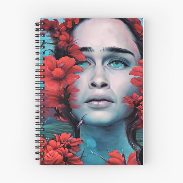 Item preview, woman with red flowers designed and sold by bogfl.
