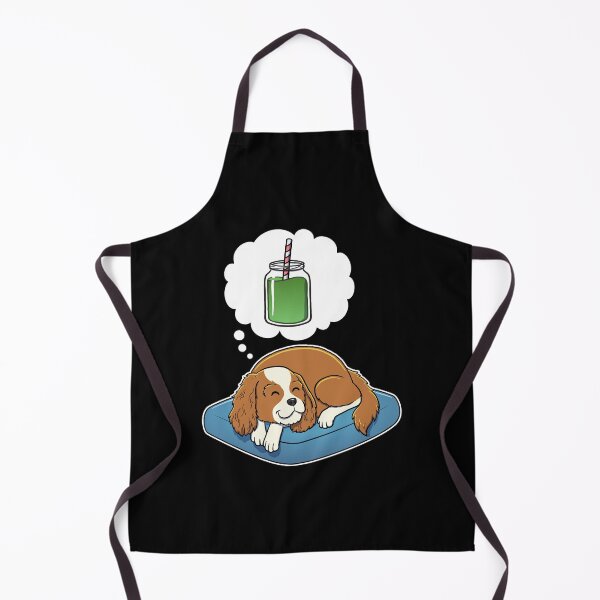 Item preview, Cavalier King Charles Spaniel dreaming about Green Smoothies designed and sold by DoggieDelights.