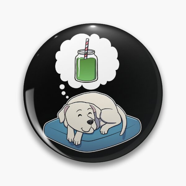 Aperçu de l'œuvre Dogo Argentino dreaming about Green Smoothies créée et vendue par DoggieDelights.
