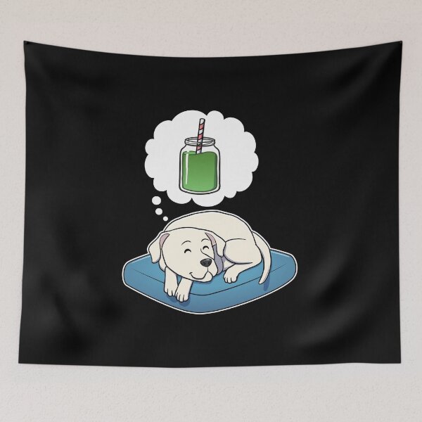 Item preview, Dogo Argentino dreaming about Green Smoothies designed and sold by DoggieDelights.