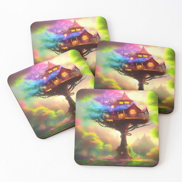 Item preview, Whimsical Treehouse - Green designed and sold by SapphireMyst.