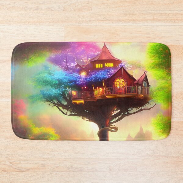 Item preview, Whimsical Treehouse - Green designed and sold by SapphireMyst.