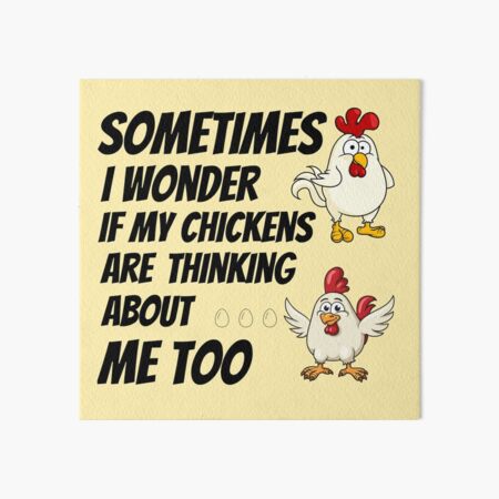 Chicken Mom Gift Women Love Life Farm Momma Saying Quote design | Art Board  Print