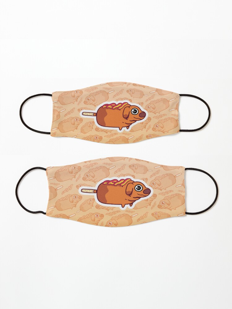 Alternate view of Chubby Corndog Meme Mask