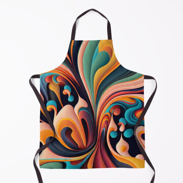 Artikelvorschau, Dense Colorful Fluid Flat Traditional Pattern Digital Painting entworfen und verkauft von CodeAndColors.