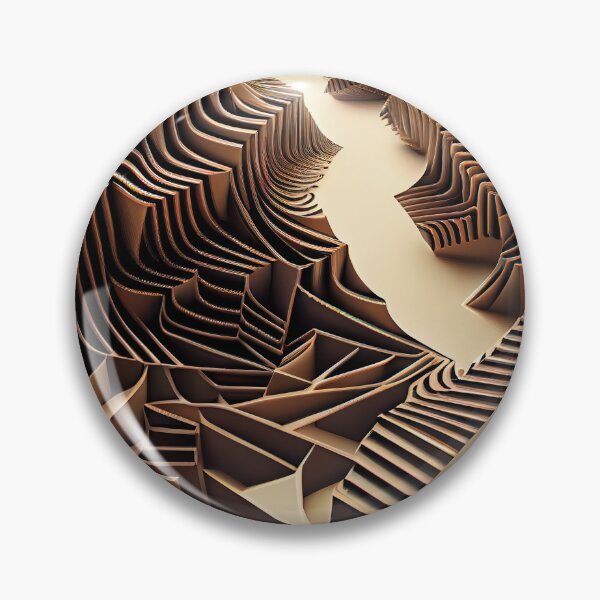 Item preview, Three Dimensional Line Pattern Digital Painting designed and sold by CodeAndColors.