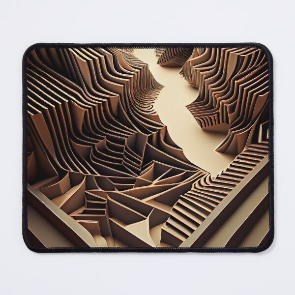 Item preview, Three Dimensional Line Pattern Digital Painting designed and sold by CodeAndColors.