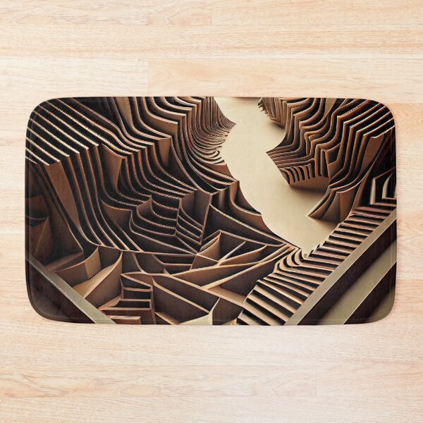 Item preview, Three Dimensional Line Pattern Digital Painting designed and sold by CodeAndColors.