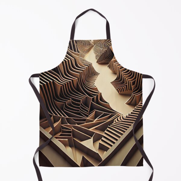 Item preview, Three Dimensional Line Pattern Digital Painting designed and sold by CodeAndColors.