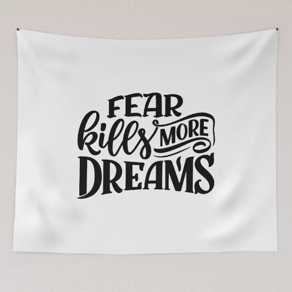 Item preview, Fear Kills More Dreams (black) designed and sold by Daluyong.
