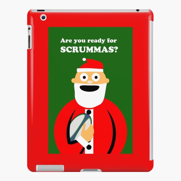 Are You Ready for Scrummas? Christmas Rugby iPad Snap Case
