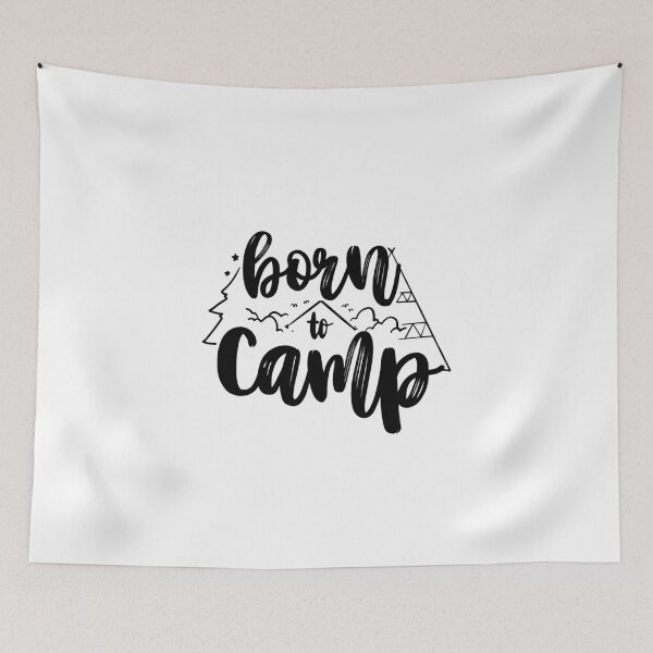 Item preview, Born to camp  - Camp lovers designed and sold by Hoetoons.