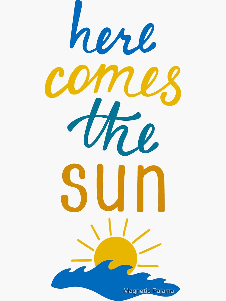 Here Comes the Sun Beach & Waves by MagneticMama