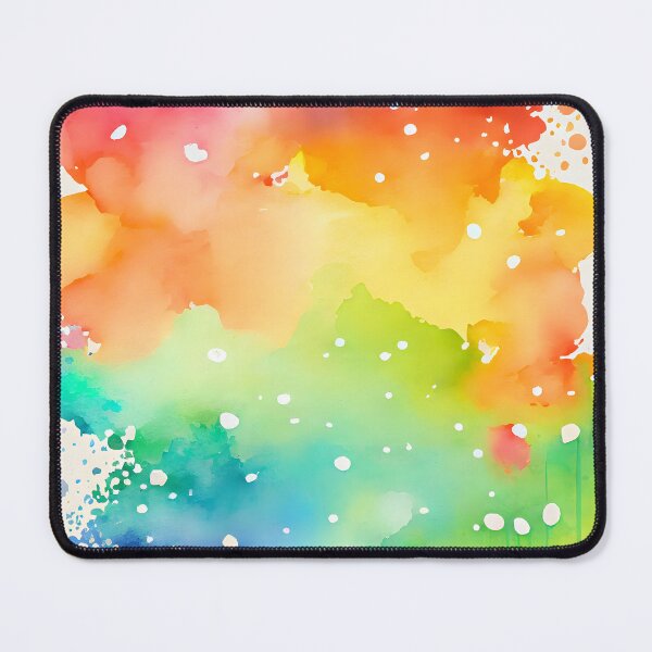 Item preview, Abstract Rainbow Waves Watercolor Ink Clouds Splash Uplifting Pattern Positive Vibes Happy Joyful Self Love Feel Good designed and sold by ClairesPatterns.