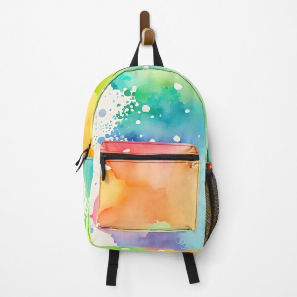 Item preview, Abstract Rainbow Waves Watercolor Ink Clouds Splash Uplifting Pattern Positive Vibes Happy Joyful Self Love Feel Good designed and sold by ClairesPatterns.