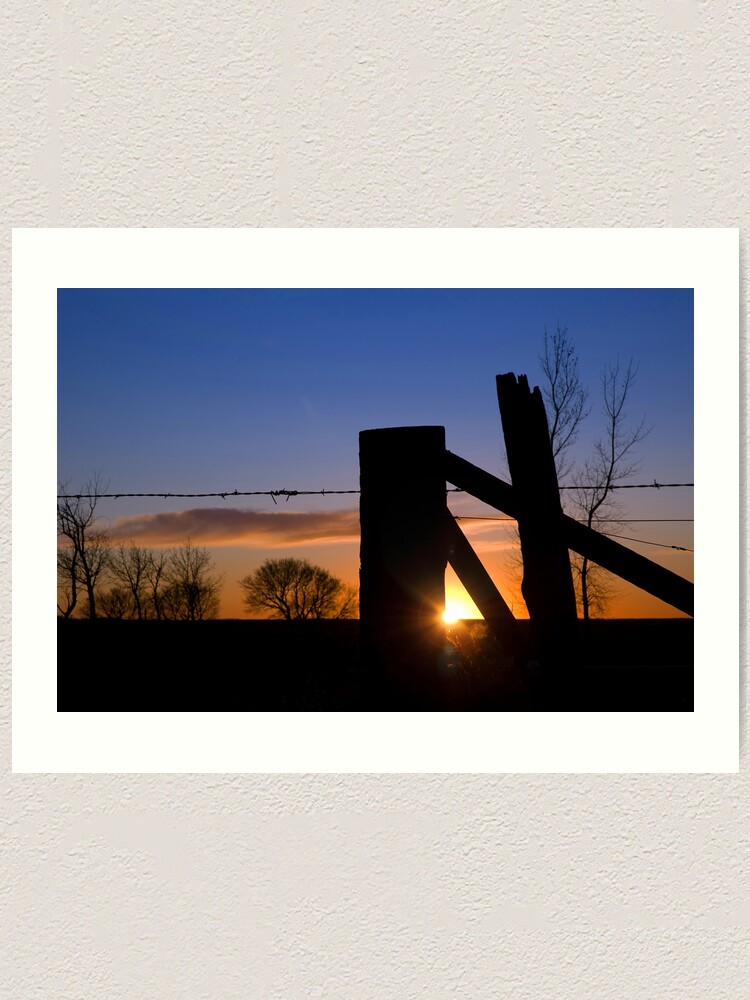 Alternate view of Divide County Sunset Art Print