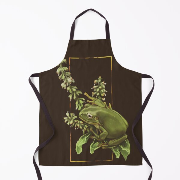 Artikelvorschau, Australischer grüner Laubfrosch und Basilikum entworfen und verkauft von VikCleoNaturin.