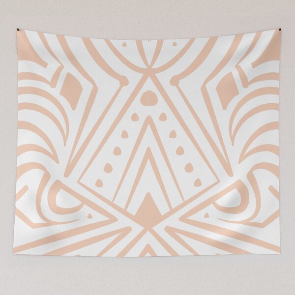 Item preview, Boho pattern in cream beige designed and sold by ReneMagritteArt.