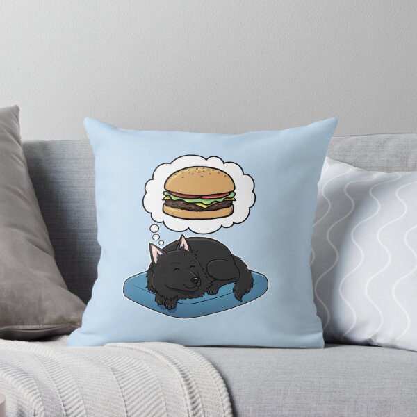 Item preview, Belgian Sheepdog dreaming about Hamburgers designed and sold by DoggieDelights.