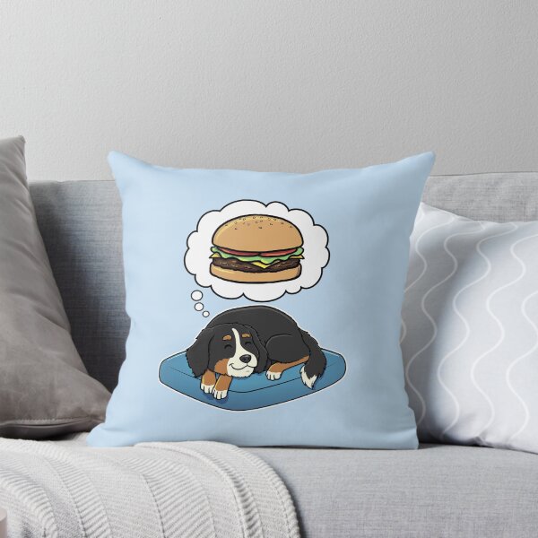 Artikelvorschau, Bernese Mountain Dog dreaming about Hamburgers entworfen und verkauft von DoggieDelights.