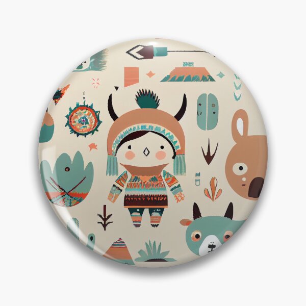 Artikelvorschau, Cute Semi Abstract Maximalist Pattern Digital Painting entworfen und verkauft von CodeAndColors.