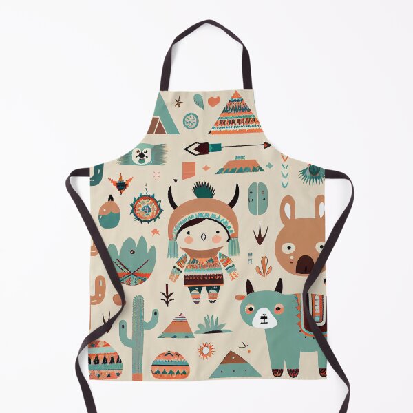 Item preview, Cute Semi Abstract Maximalist Pattern Digital Painting designed and sold by CodeAndColors.