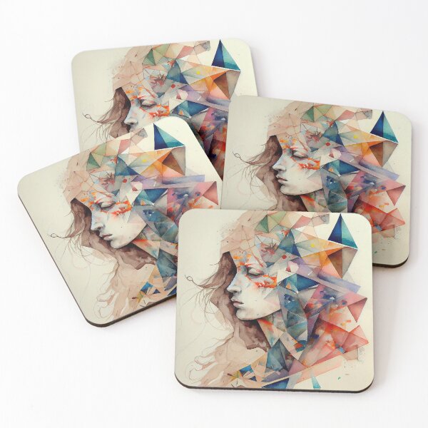 Item preview, Geometric watercolor (6/8) designed and sold by sabantha.