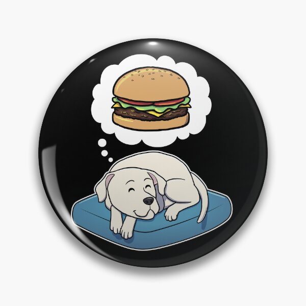 Aperçu de l'œuvre Dogo Argentino dreaming about Hamburgers créée et vendue par DoggieDelights.