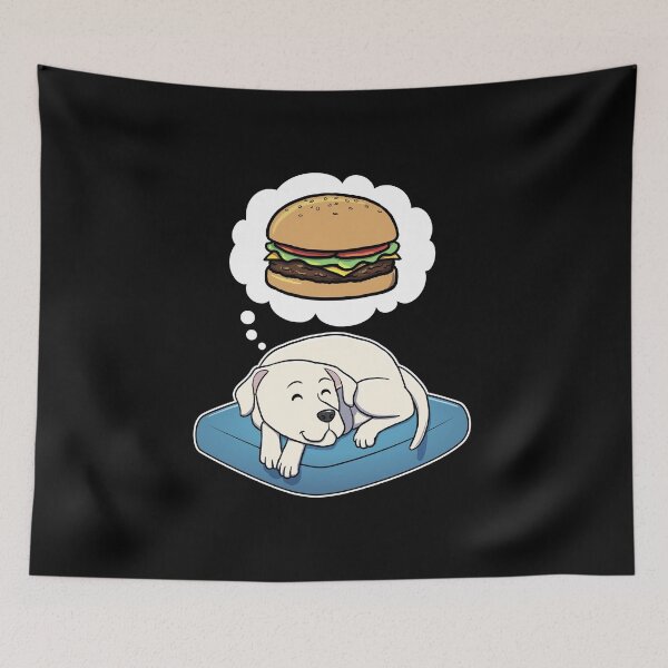 Item preview, Dogo Argentino dreaming about Hamburgers designed and sold by DoggieDelights.