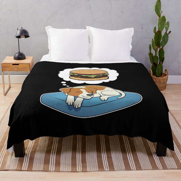 Item preview, Jack Russell Terrier dreaming about Hamburgers designed and sold by DoggieDelights.