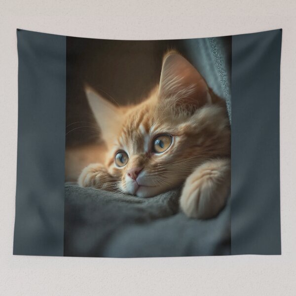 Item preview, Cute Ginger Kitten On The Sofa designed and sold by Mitch-Angelo.