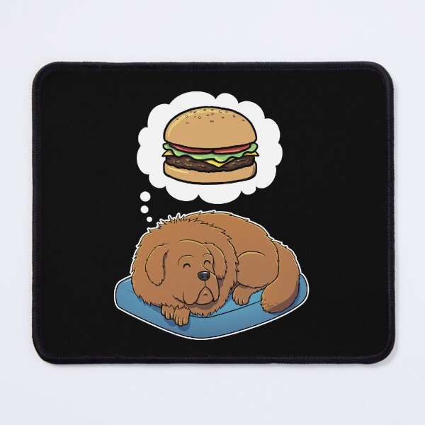Item preview, Tibetan Mastiff dreaming about Hamburgers designed and sold by DoggieDelights.