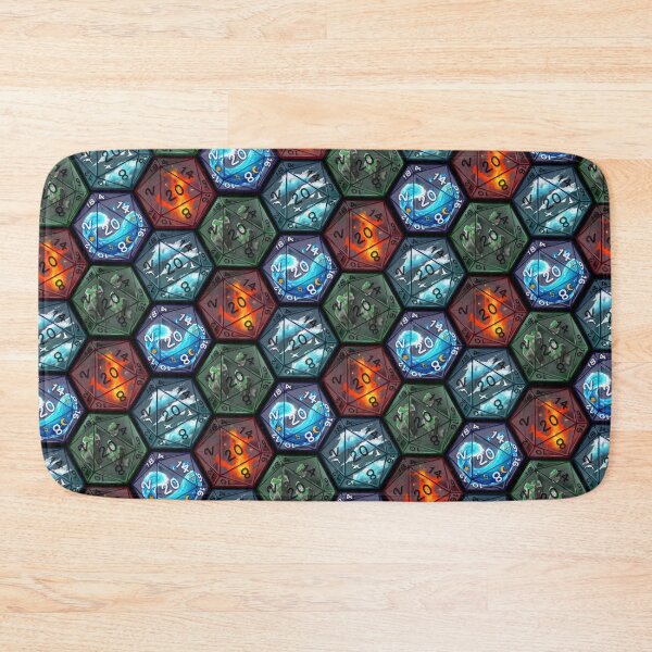 Item preview, RPG gaming Earth, Fire, Air, Water Dice D20 Bundle designed and sold by Mossysplashart.