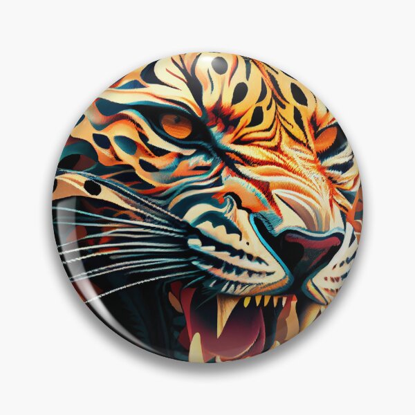 Item preview, Aggressive Animal Print Pattern Digital Painting designed and sold by CodeAndColors.